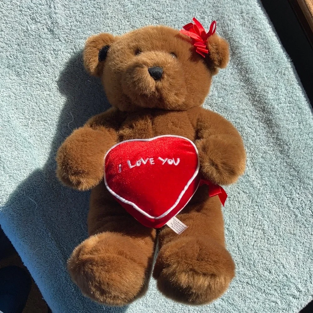 Build a bear I love you bear with heart and bow
